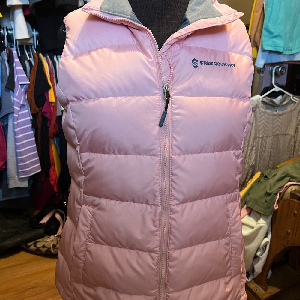 Free Country Light Pink Quilted Vest